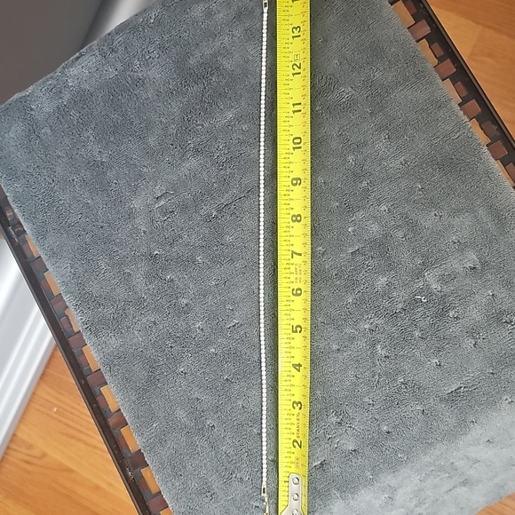 NEW 14K GOLD TENNIS DIAMOND CHAIN CHOKER NECKLACE - Picture 8 of 8